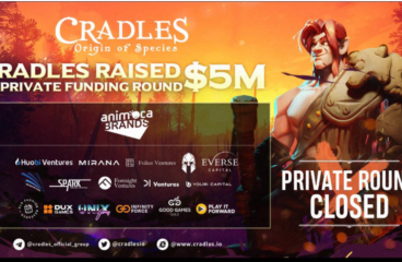 Cradles Closes $5 Million Private Funding Round Led by Animoca Brands