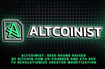 Altcoinist: $1.5M Raised by Bitcoin.com Co-founder and ETH Dev to Revolutionize Creator Monetization